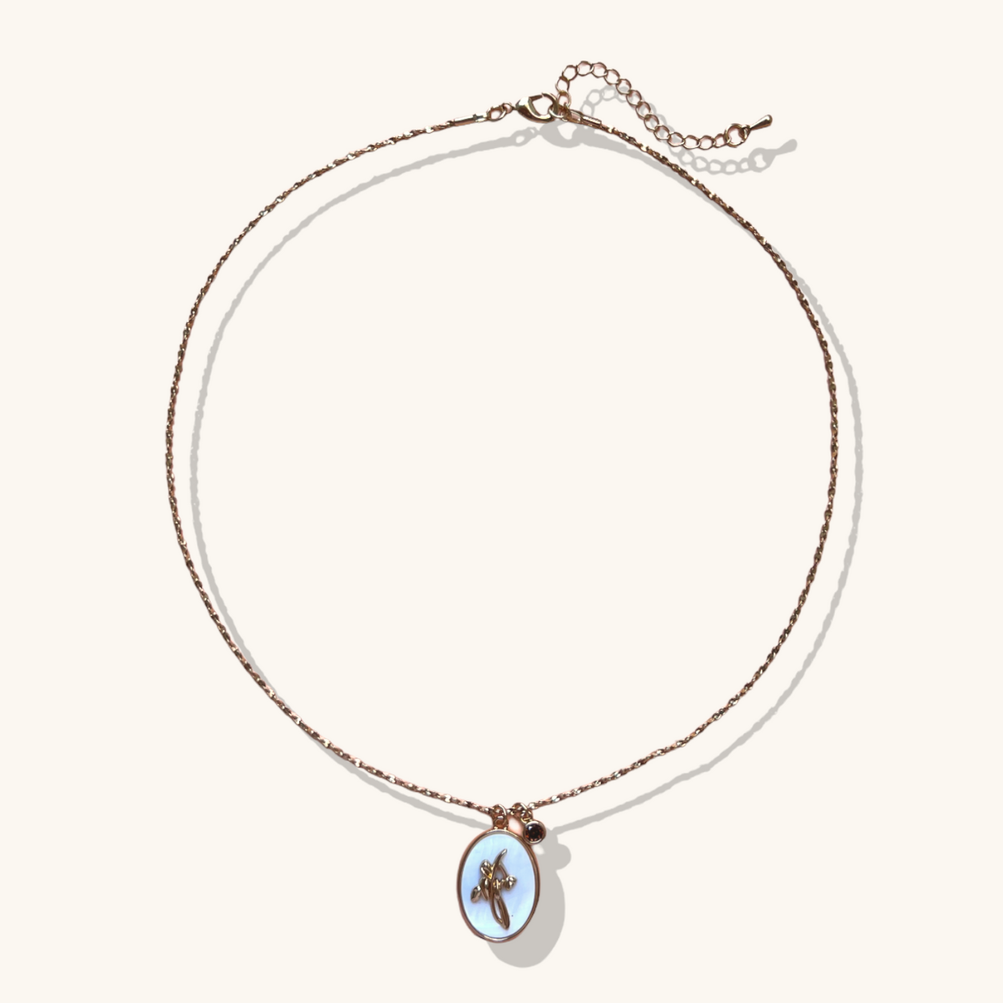 Birthstone Necklace - July WaterLily