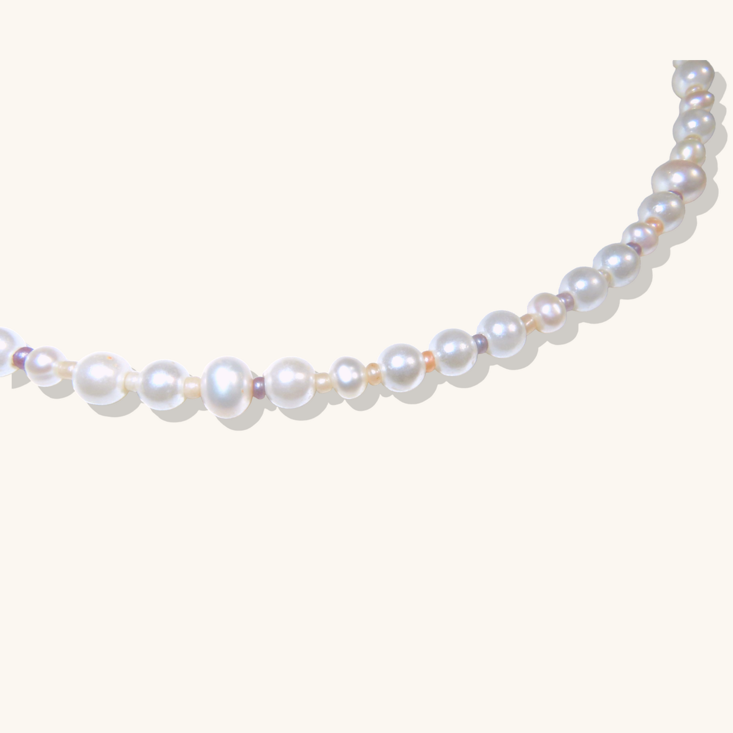 Pearl beaded necklace